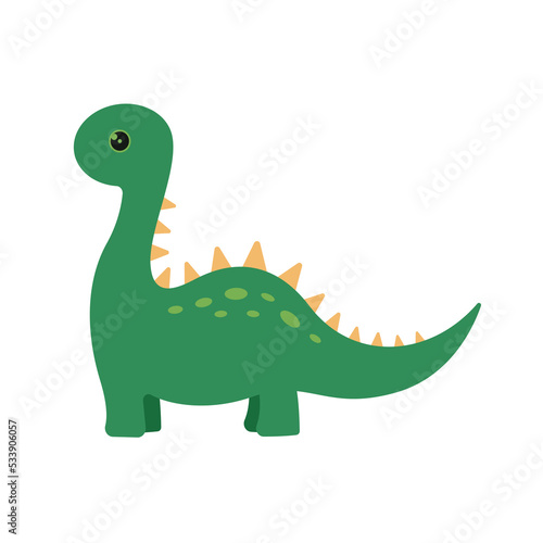 cute dinosaur logo icon vector illustration clipart isolated