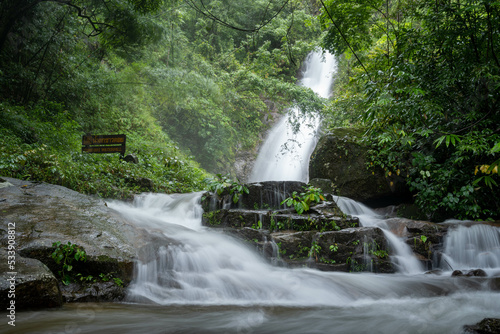 A beautiful moment of Chao Doi Waterfall, Tak Province, Thailand photo