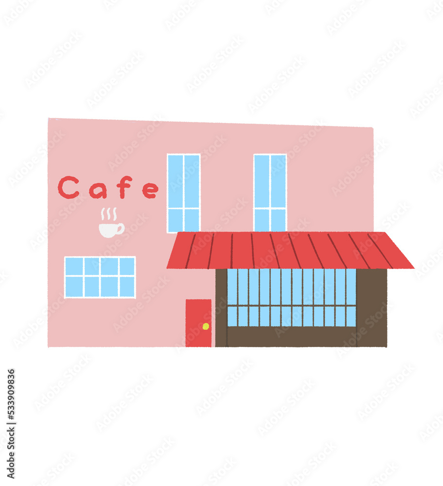 カフェの建物 カフェの建物