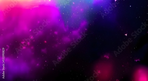 night starry sky and Milky Way. Space dark background with fragment of our galaxy