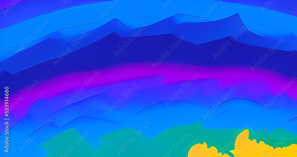 Colorful wavy gradient shape abstract background 