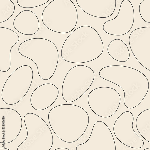 Linear vector shapes seamless pattern. Geometric backdrop illustration. Wallpaper, graphic background, fabric, textile, print, wrapping paper or package design.