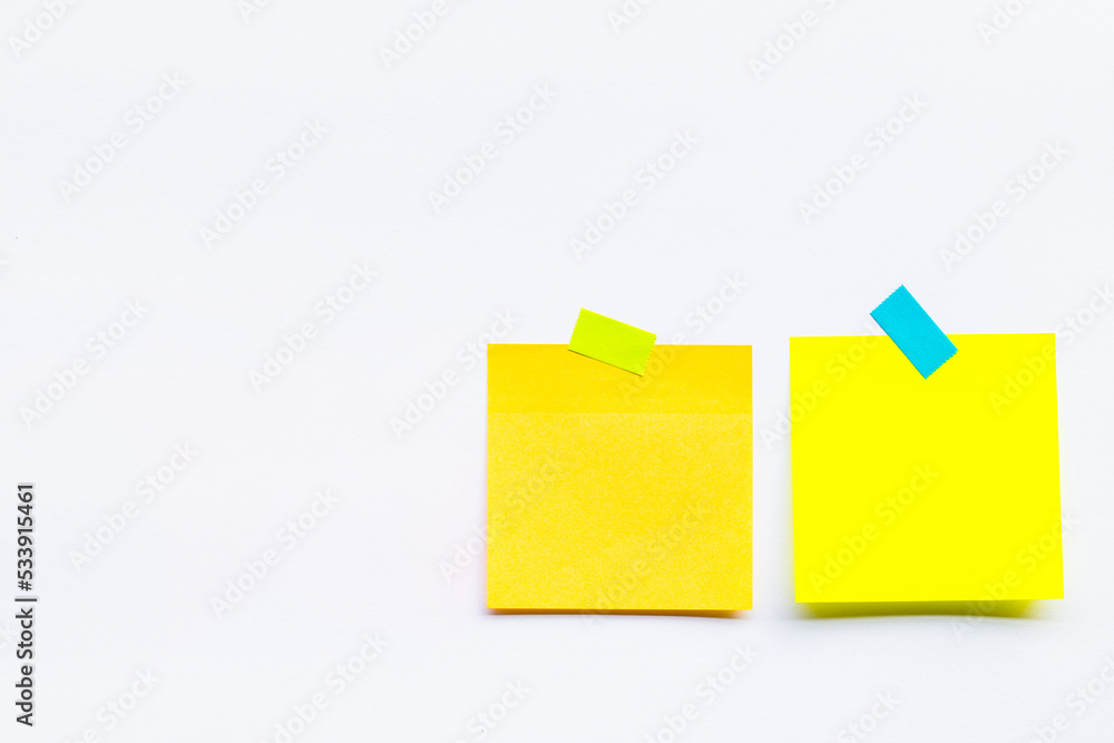 Abstract empty sticky note, isolated on white background Abstract empty sticky note, isolated on white background