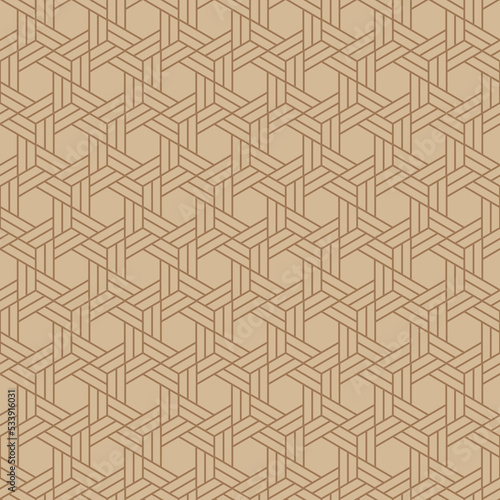 Trendy seamless geometric pattern design. All over design ornamental repeat texture. Abstract background of hexagons for textile