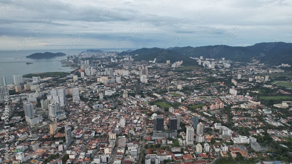 Georgetown, Penang Malaysia - May 14, 2022: The Amazing Scenery of around Armenian Street and Georgetown Georgetown, Penang Malaysia - May 14, 2022: The Amazing Scenery of around Armenian Street and Georgetown