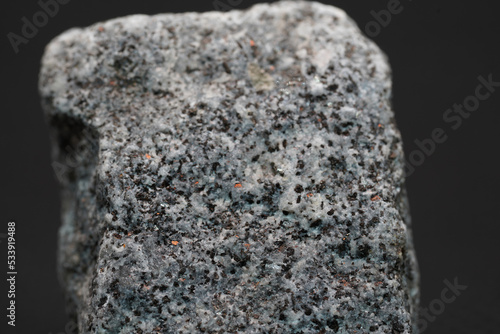 Granite is rich in quartz, mica and feldspar coarsely crystalline plutonic rock photo