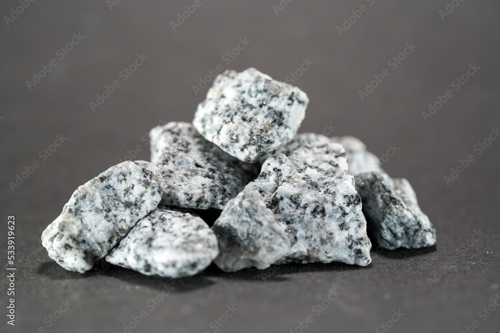 Granite is rich in quartz, mica and feldspar coarsely crystalline plutonic rock Granite is rich in quartz, mica and feldspar coarsely crystalline plutonic rock