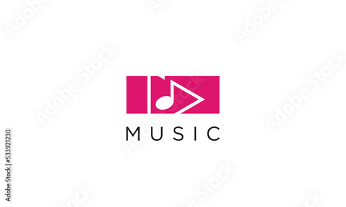 Musical Media logo Design Template