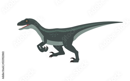 Vector running velociraptor
