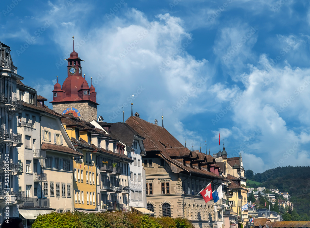Obraz premium Old city of Lucerne (luzern), Central Switzerland