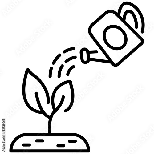 water the plant icon