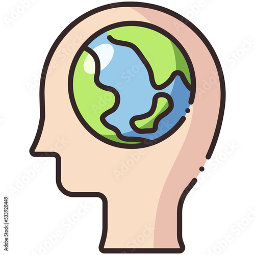 world consciousness icon