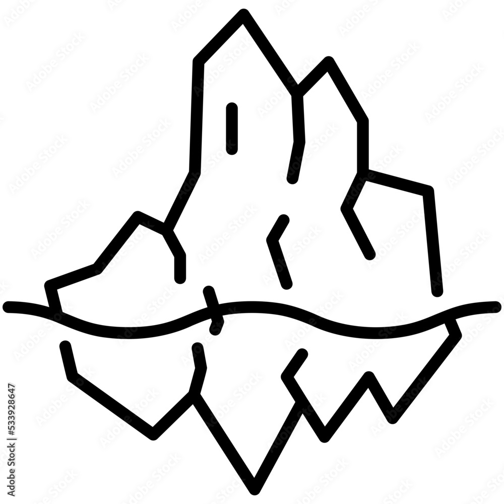 ice mountain icon ice mountain icon