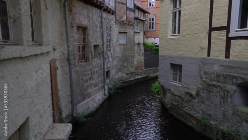 worldheritage Quedlinburg - river Blum at old town of the the small village