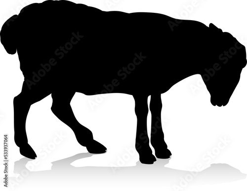 Wallpaper Mural Sheep Farm Animal Silhouette Torontodigital.ca