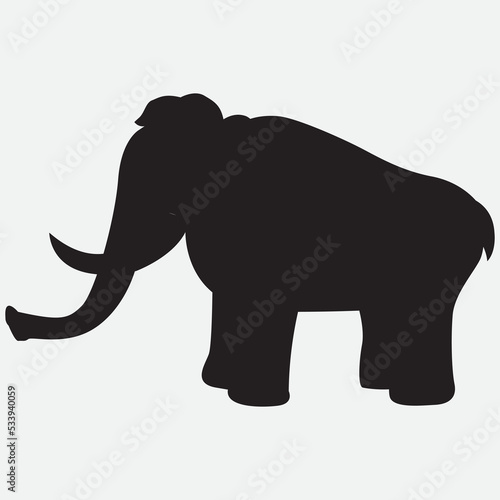 silhouette of elephant