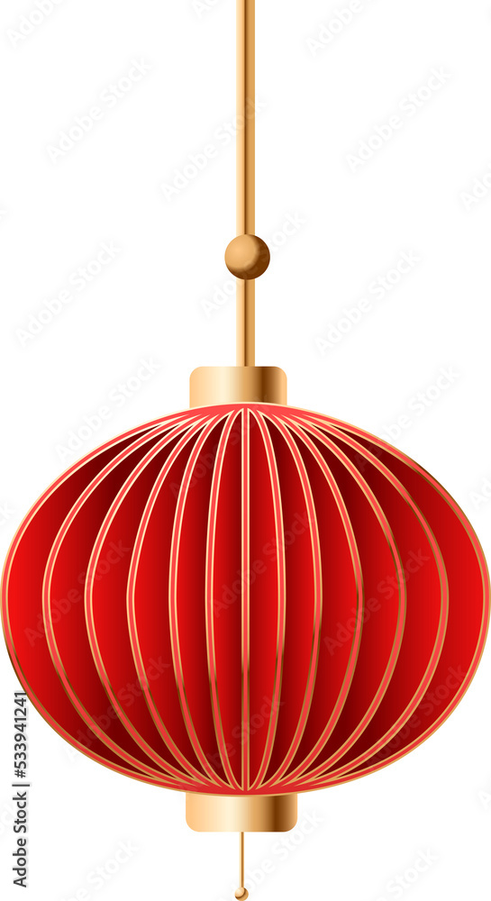 Chinese red lanterns. Chinese new year design element . 