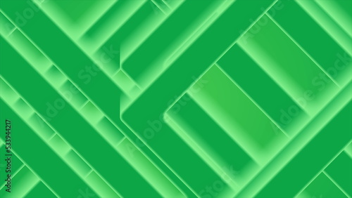 Bright green smooth stripes abstract background