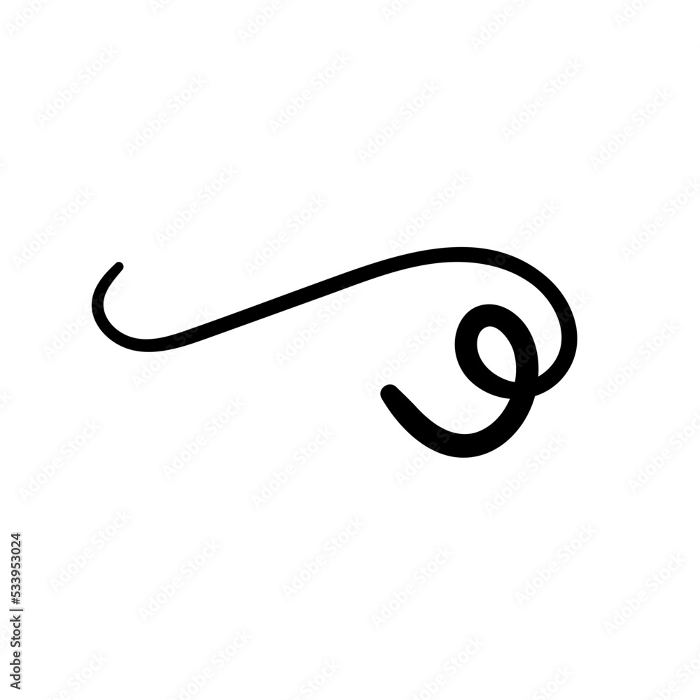abstract twirl flourish line doodle abstract twirl flourish line doodle