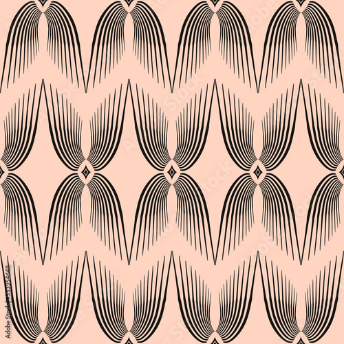abstract ethnic symbols pattern tile in ivory brown