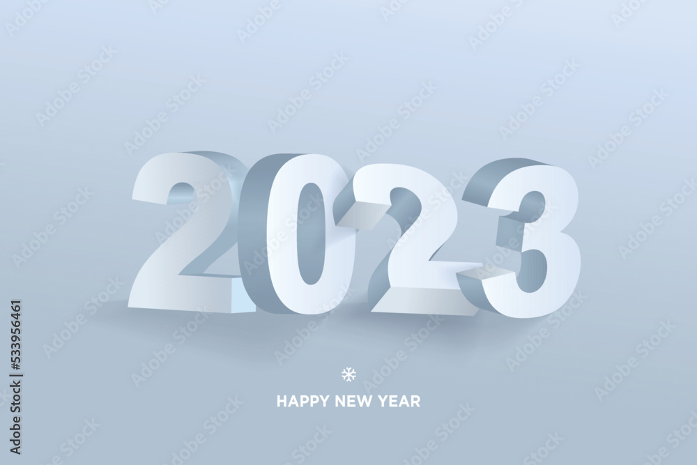 2023 New Year greeting card. Vector illustration concept for background, greeting card, party invitation card, website banner, social media banner, marketing material. 2023 New Year greeting card. Vector illustration concept for background, greeting card, party invitation card, website banner, social media banner, marketing material.