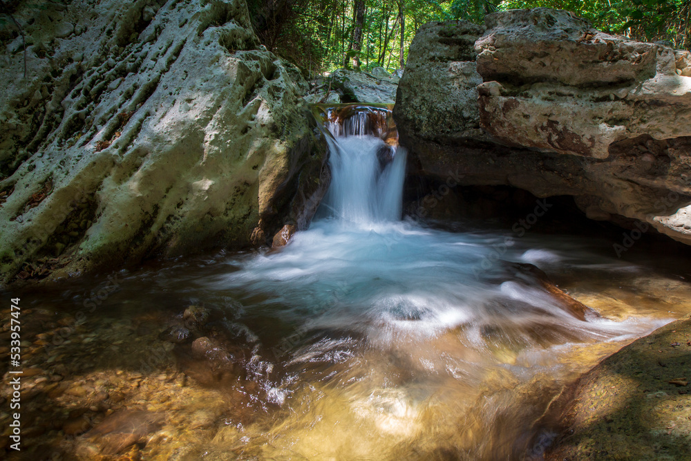 Tusciano river forest scenery in cilento Tusciano river forest scenery in cilento