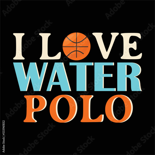 best happy waterpolo t shirt design vector