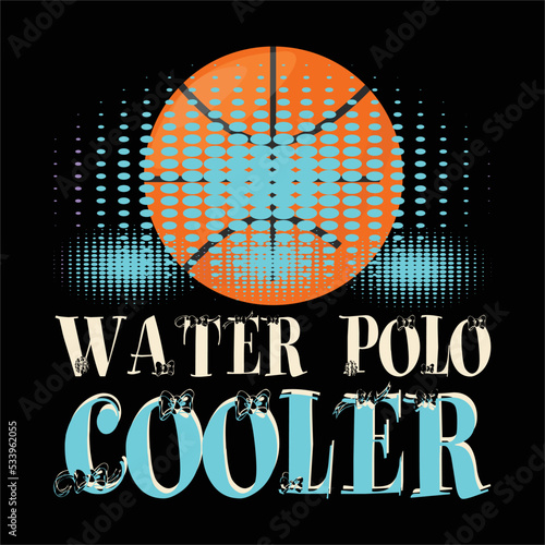 best happy waterpolo t shirt design vector