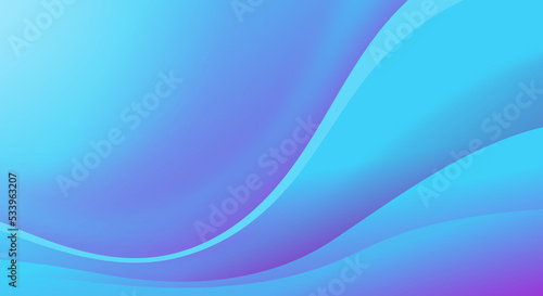 Abstract blurred gradient wave blue background. blue smooth banner background