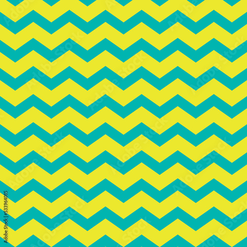 Diseño vectorial de lineas punteadas o efecto chevron color azul y amarillo para fondos
