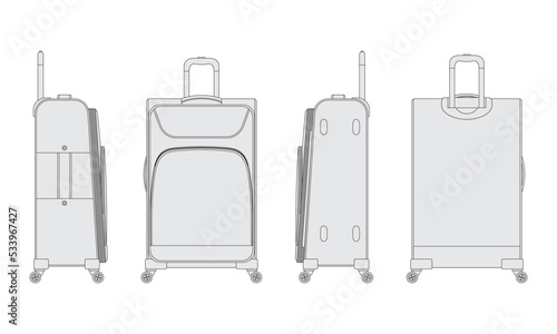 luggage suitcase vector
