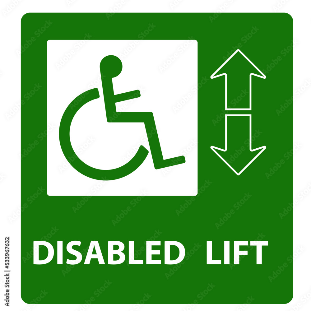 disabled elevator sign vector.
Idea concept of protecting the rights of the disabled. disabled elevator sign vector.
Idea concept of protecting the rights of the disabled.