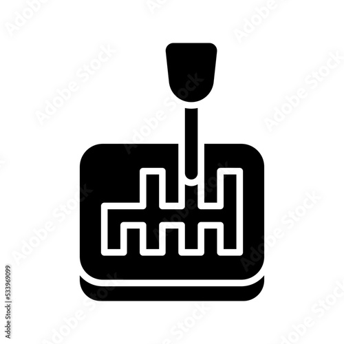 Gear stick icon. speed shifter sign. vector illustration