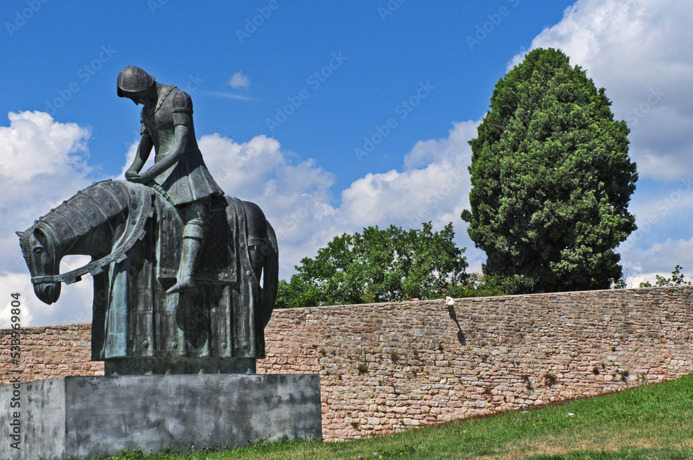 San Francesco D'assisi Dove Si Trova Assisi: monumento di San Francesco d'Assisi Stock Photo | Adobe Stock