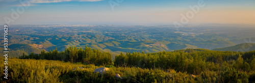 Fotografie Panorama of Serra de Monchique, view over the nature of inland Algarve
