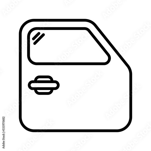 Car door icon. vector illustration