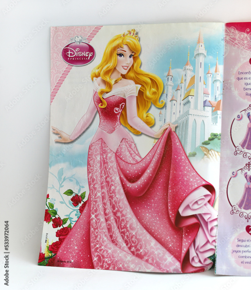 Disney Princess Aurora from Sleeping Beauty. Princess from the movie. Walt  Disney princess. Magazine for girls. Princess illustration. Stock Photo |  Adobe Stock