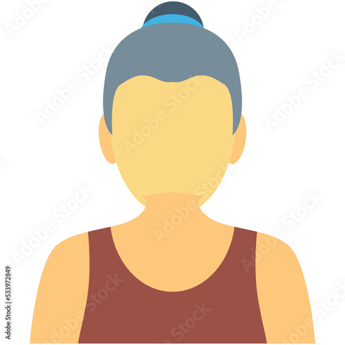 Girl Colored Vector Icon