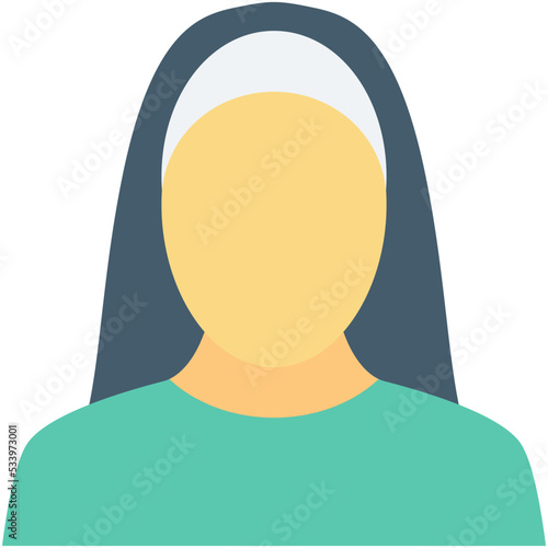 Nanny Colored Vector Icon