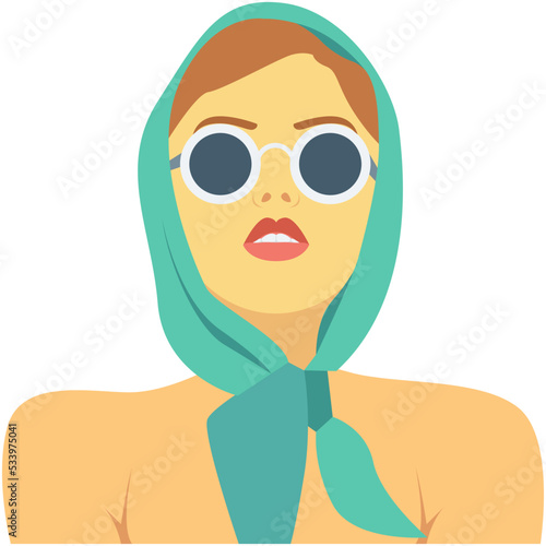Stylish Woman Vector Icon