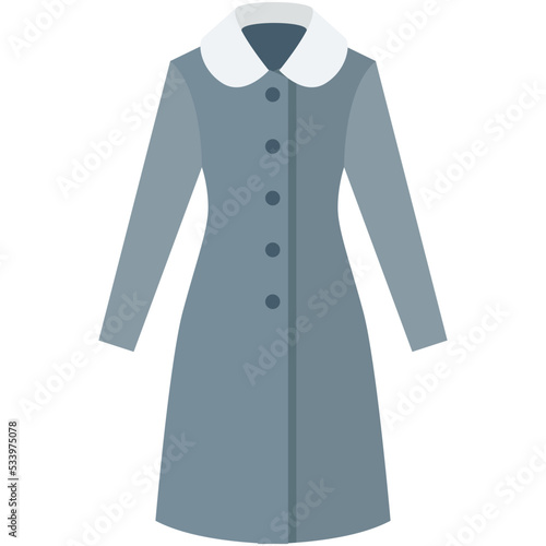 Trench Coat Vector Icon