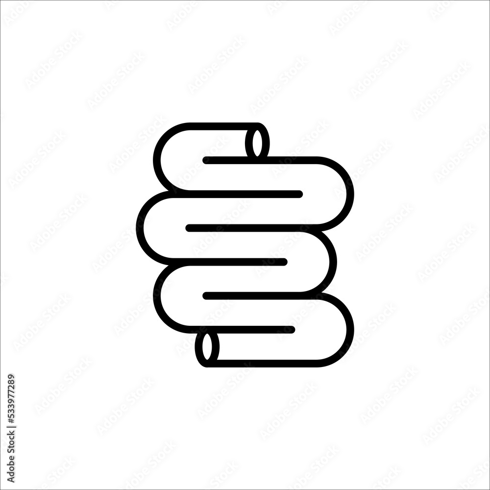Gut constipation icon design,Intestines icon, symbol of digestion system flat style vector illustration. color editable Gut constipation icon design,Intestines icon, symbol of digestion system flat style vector illustration. color editable