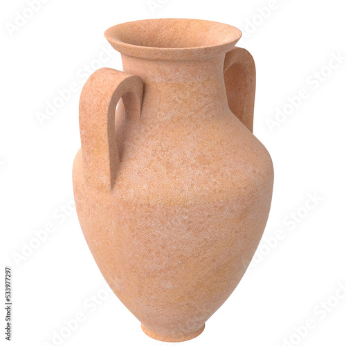Foto 3d rendering illustration of an amphora jar vase