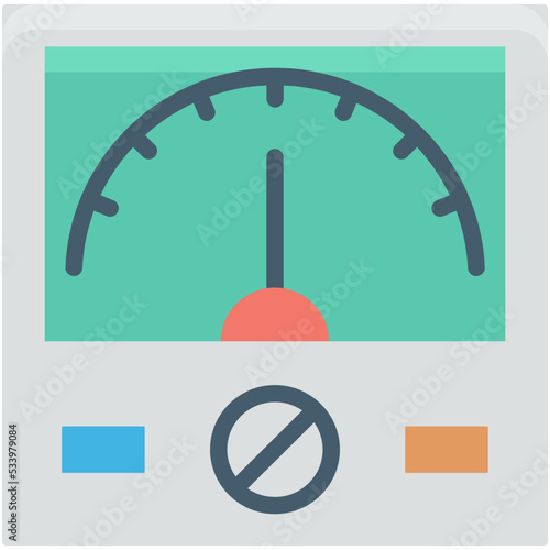 Voltmeter Vector Icon