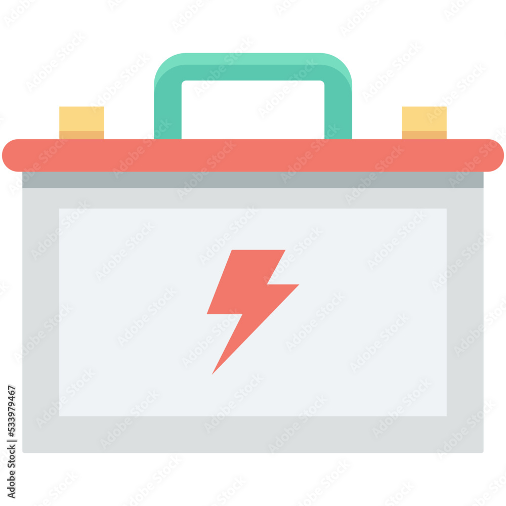 Car Battery Vector Icon Car Battery Vector Icon