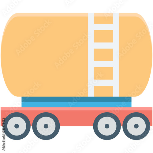 Fuel Tanker Vector Icon