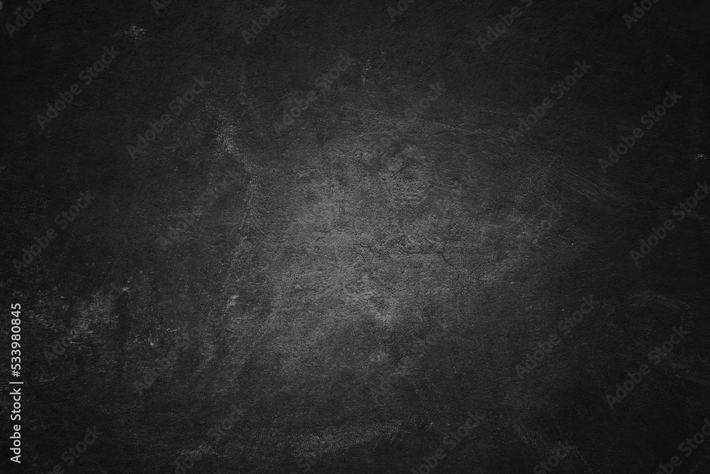 Fototapeta premium OLd black concrete wall. Grunge background