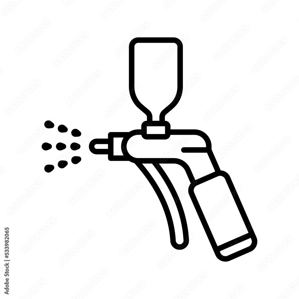 Spray gun icon. vector illustration Spray gun icon. vector illustration