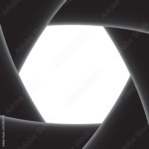 camera shutter, aperture, vector illustration 