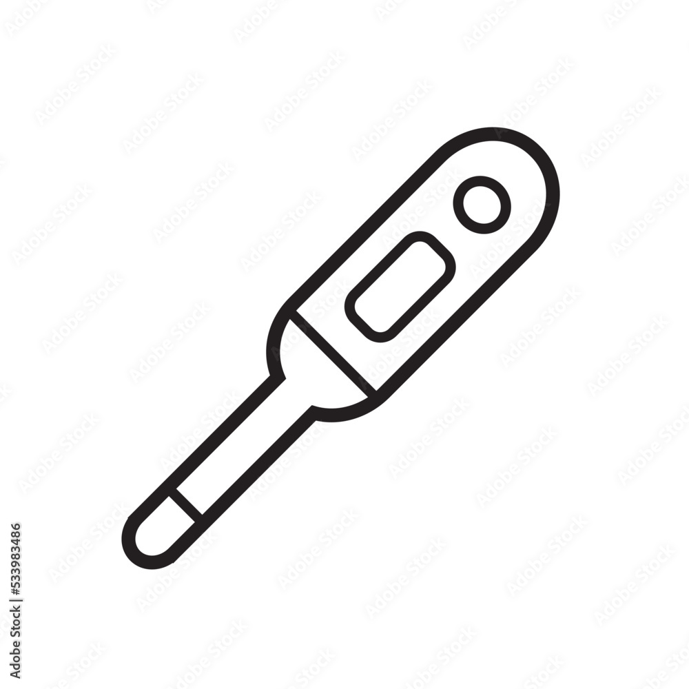 Thermometer Medical Icon Vector Illustration